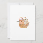 Eine kleine Pumpkin Rustic Fall Baby Dusche Einladung (Rückseite)