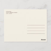 Eine kleine Pumpkin rustikale Herbstdusche Postkarte (Rückseite)