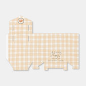 Eine kleine Pumpkin Whimsical Gingham Baby Dusche Geschenkschachtel (Ungefaltet)
