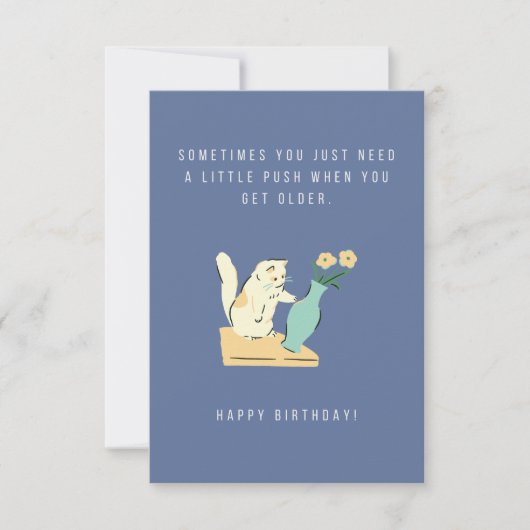 Eine kleine Push Birthday Card (Vorderseite)
