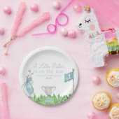 Eine kleine Putter Blue Golf Baby Dusche Pappteller (Party)