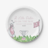 Eine kleine Putter Pink Golf Baby Dusche Pappteller (Vorderseite)
