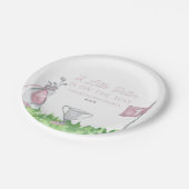 Eine kleine Putter Pink Golf Baby Dusche Pappteller (Schrägansicht)