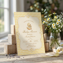 Eine kleine Quietsche-Enten-Baby-Party-Einladung