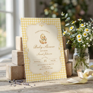 Eine kleine Quietsche-Enten-Baby-Party-Einladung Einladung