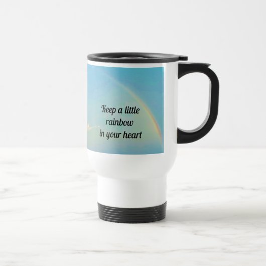 Eine kleine Rainbow-Tasse Reisebecher (Rechts)