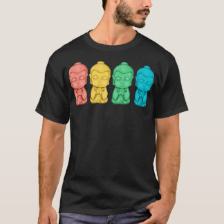 Eine kleine Reihe Buddhas T-Shirt
