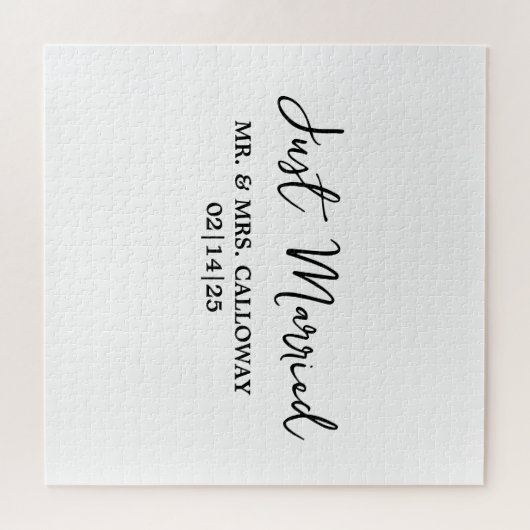 Eine kleine Retro nur verheiratet Puzzle (Horizontal)