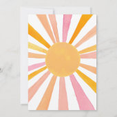 Eine kleine Reue von der Kinderdusche des Sonnensc Einladung (Rückseite)