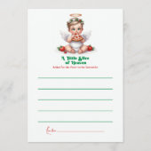 Eine kleine Scheibe Himmel - Babydusche Hinweiskarte (Vorderseite)