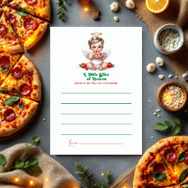 Eine kleine Scheibe Himmel - Babydusche Hinweiskarte