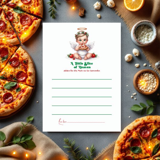 Eine kleine Scheibe Himmel - Babydusche Hinweiskarte