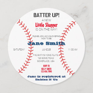 Eine kleine Schläger-Babyparty Einladung