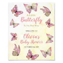 Eine kleine Schmetterlingsdusche Begrüßungszeichen