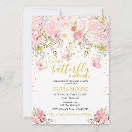 Eine kleine Schmetterlingsdusche Einladung