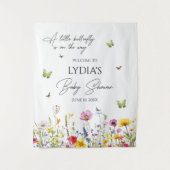 Eine kleine Schmetterlingsdusche für Wildblumen. E Wandteppich (Vorderseite)