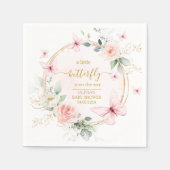 Eine kleine Schmetterlingsdusche Serviette (Vorderseite)