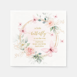 Eine kleine Schmetterlingsdusche Serviette