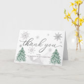 Eine kleine Schneeflocke Babydusche Danke Karte (Gelbe Blume)