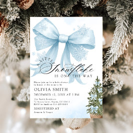 Eine kleine Schneeflocke befindet sich auf der Way Einladung