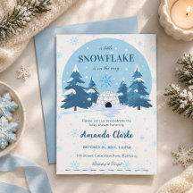 Eine kleine Schneeflocke ist auf dem Weg Baby Show