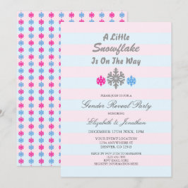 Eine kleine Schneeflocke ist auf dem Weg der Gende Einladung