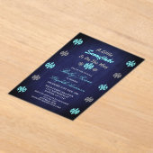 Eine kleine Schneeflocke ist auf dem Weg zur Babyd Acryleinladungen (Ablage )