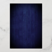 Eine kleine Schneeflocke ist auf dem Weg zur Babyd Folieneinladung (Rückseite)