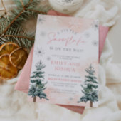 Eine kleine Schneeflocke ist auf dem Weg zur Dusch Einladung