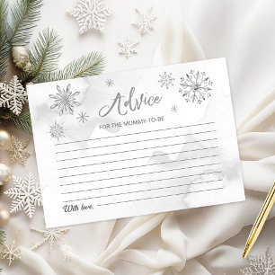 Eine kleine Schneeflocke ist auf dem Weg zur Graue