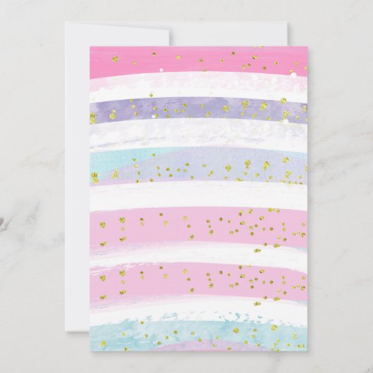 Eine kleine Schneeflocke ist auf der Einladung (Rückseite)