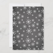 Eine kleine Schneeflocke Kinderspülung Einladung (Rückseite)