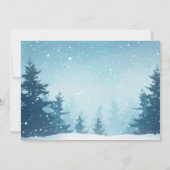 Eine kleine Schneeflocken-Winter-Babydusche Einladung (Rückseite)