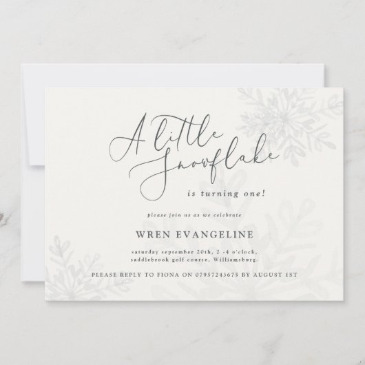 Eine kleine Schneeflockenparty (Vorderseite)