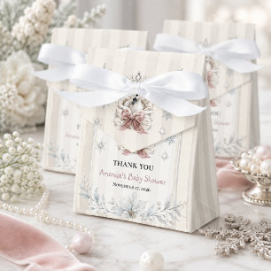 Eine kleine Schwan-Winterprinzessin-Baby-Party Geschenkschachtel