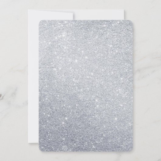 Eine kleine Snowflake-Baby-Dusche Einladung (Rückseite)