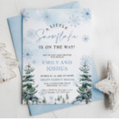 Eine kleine Snowflake Baby Dusche Einladung