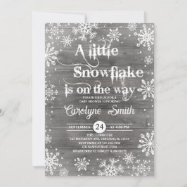 Eine kleine Snowflake-Baby-Dusche Einladung