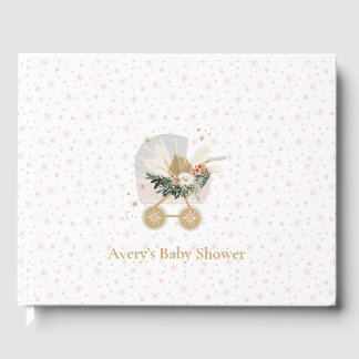 Eine kleine Snowflake-Babydusche Gästebuch