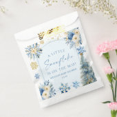 Eine kleine Snowflake Blue Winter Baby Dusche Geschenktütchen (Versiegelt)