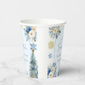 Eine kleine Snowflake Blue Winter Baby Dusche Pappbecher (Rechts)