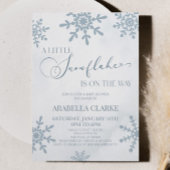 Eine kleine Snowflake Winter Wonderland Baby Dusch Einladung
