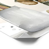 Eine kleine Soldat Junge Teddy Bear Babydusche Poster (Ecke)