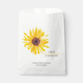 Eine kleine Sonnenblume befindet sich auf der "Way Geschenktütchen (Vorderseite)