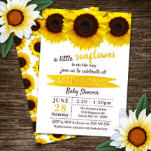 Eine kleine Sonnenblume ist unterwegs! Babyparty