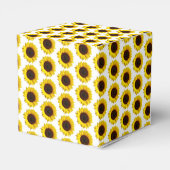 Eine kleine Sonnenblume ist unterwegs! Babyparty Geschenkschachtel (Rückseite)