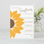 Eine kleine Sonnenblume ist unterwegs Einladung (Stehend Vorderseite)