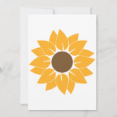 Eine kleine Sonnenblume ist unterwegs Einladung (Rückseite)