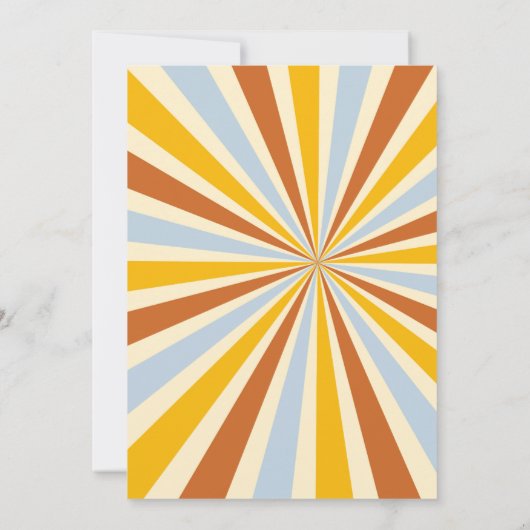 Eine kleine Sonnenstraße ist unterwegs Einladung (Rückseite)