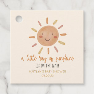 Eine kleine Sonnenstraße mit gelber Sonnendusche Geschenkanhänger